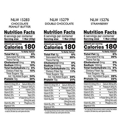 Kellogg's Special K Protein Bars, 3 Flavor Variety Pack, Strawberry, Double Chocolate, and Chocolate Peanut Butter, Office or School Snacks, Meal Replacement (18 Bars)