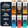 Atlas Protein Bar, Meal Replacement, Keto Snack, 30 pack, Value Pack of Chocolate Cacao, Peanut Butter Choc. Chip, Vanilla Almond Chai, Almond Choc. Chip, Peanut Butter Raspberry, Mint Choc. Chip