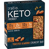 :ratio KETO friendly Toasted Almond Crunchy Bar, Gluten Free, 1.45 oz, 4 ct