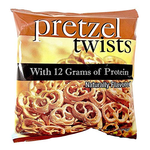 Pretzel Protein Twists | 7 Bags | Low Fat, Low Carb, KETO Diet Friendly, Low Calorie Diet Snack