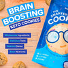 Healthy Keto Cookies, Low Carb Smart Snacks w/ Key Brain Boosting Nutrients for Kids & Adults – High Protein Gluten Free Snack Food –Paleo & Diabetic Friendly Sweets -No Added Sugar Complete Desserts