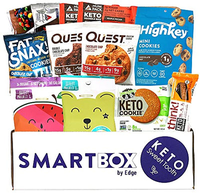 Keto Sweets and Desserts Snack Box and Care Package | Low Carb and Keto Friendly Gift or Snack Set | Packed with Low Carb, Low Glycemic Snacks!