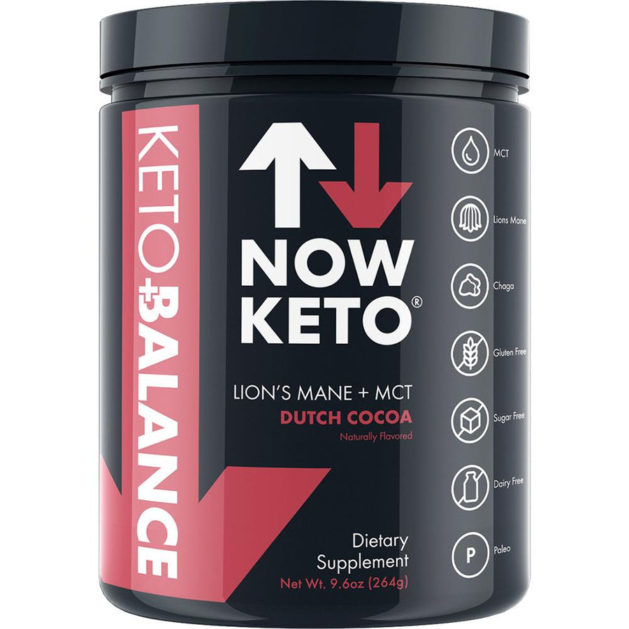 NOWKETO Keto  with Lion’s Mane Mushroom, Chaga Mushroom, Rhodiola Root, C8 MCT Oil Powder  Sodium, Magnesium, Potassium, Sea Salt, and Dutch Cocoa  Amazing Keto Coffee 3