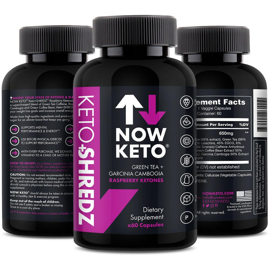 Keto +SHREDZ Rasberry Ketones