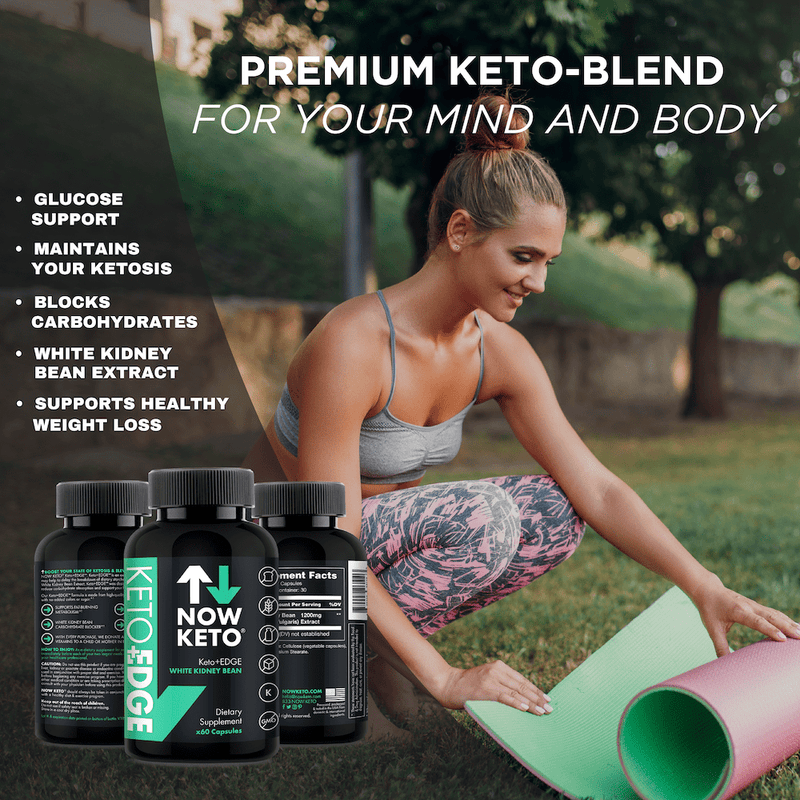 Keto+EDGE Weight Loss Carb Blocker White Kidney Bean Extract NOW KETO