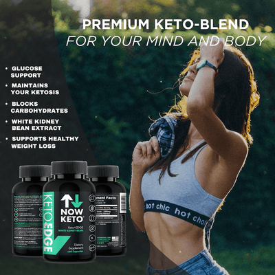 Now Keto-Capsule -Keto Edge white kidney bean extract for the keto diet and weight loss carb blocker low carb diet